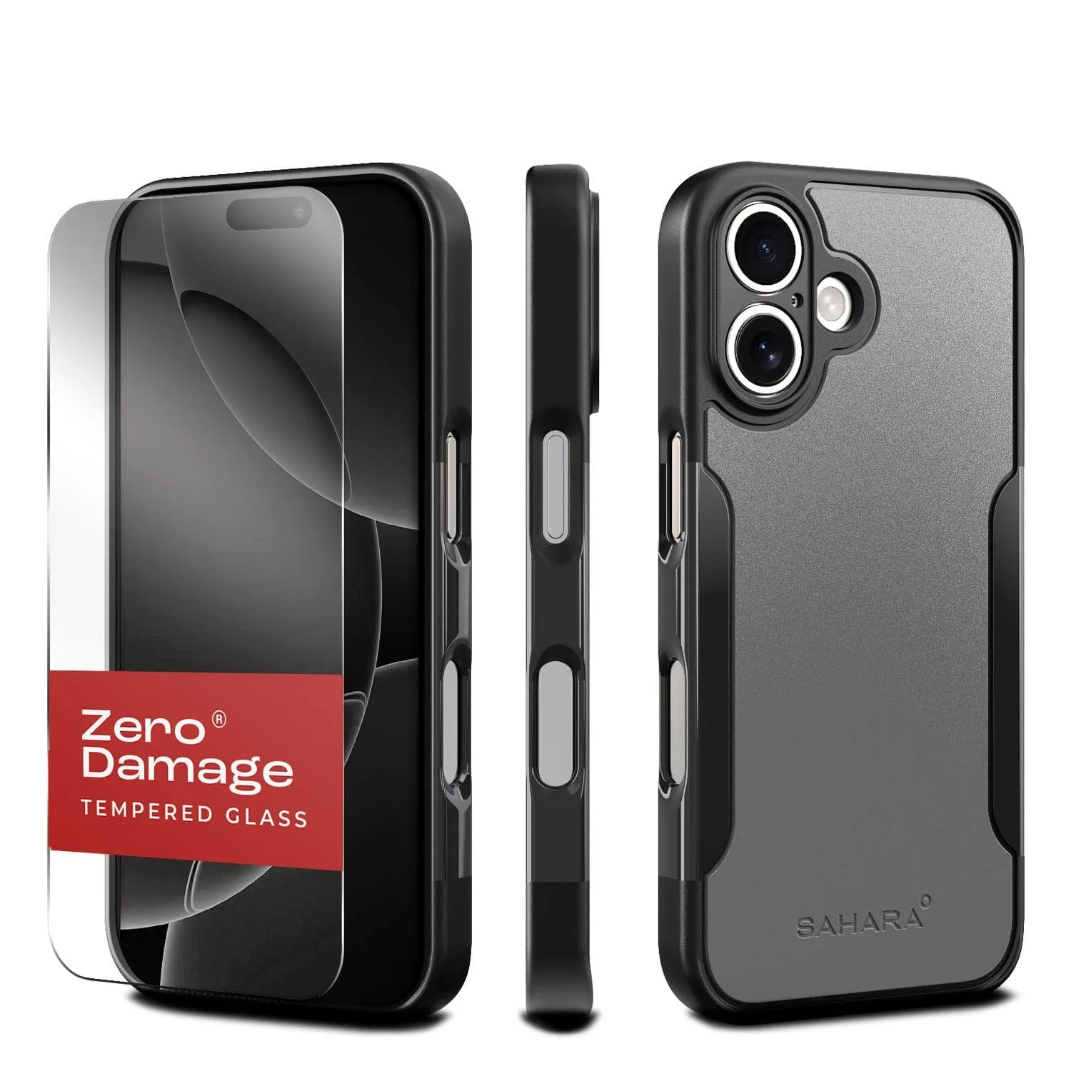 Compact Shape iPhone 16 Plus Rugged Case & Screen Protector Kit - MagSafe | Classic Series