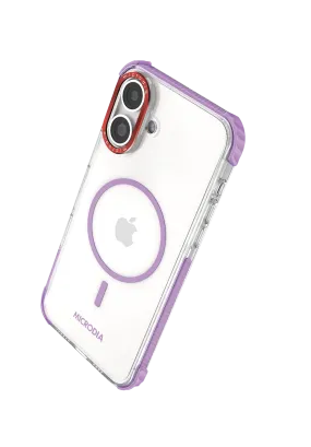 Hybrid Edge Finish MICRODIA CRYSTAL GEAR? High Transparency Protective iPhone Case - Lavender