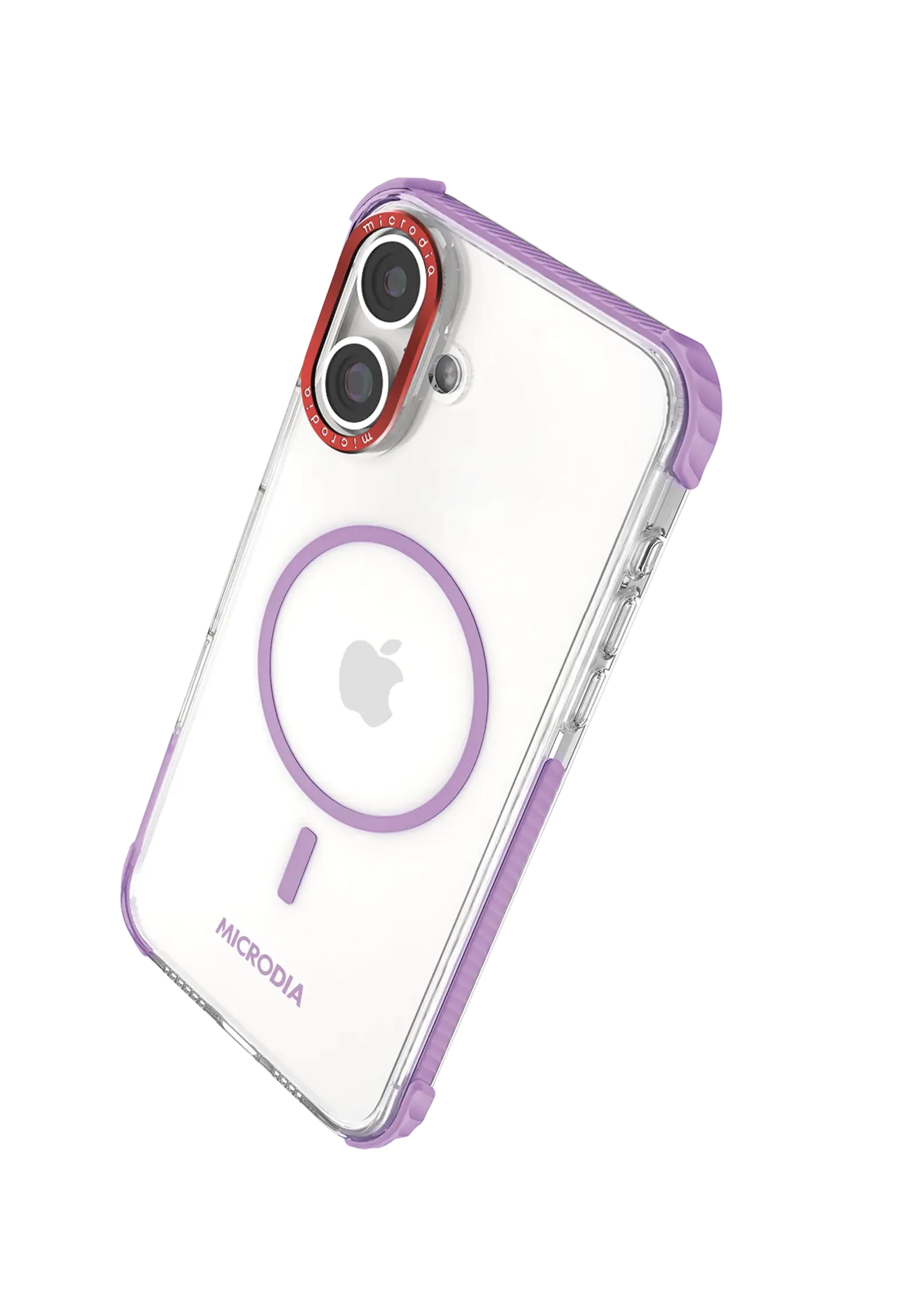 Vivid Coloration Durable Design MICRODIA CRYSTAL GEAR? High Transparency Protective iPhone Case - Lavender