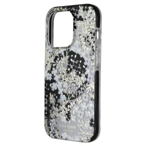 Kate Spade Case for MagSafe for iPhone 15 Pro - Multi Floral Black and White Modern Detail