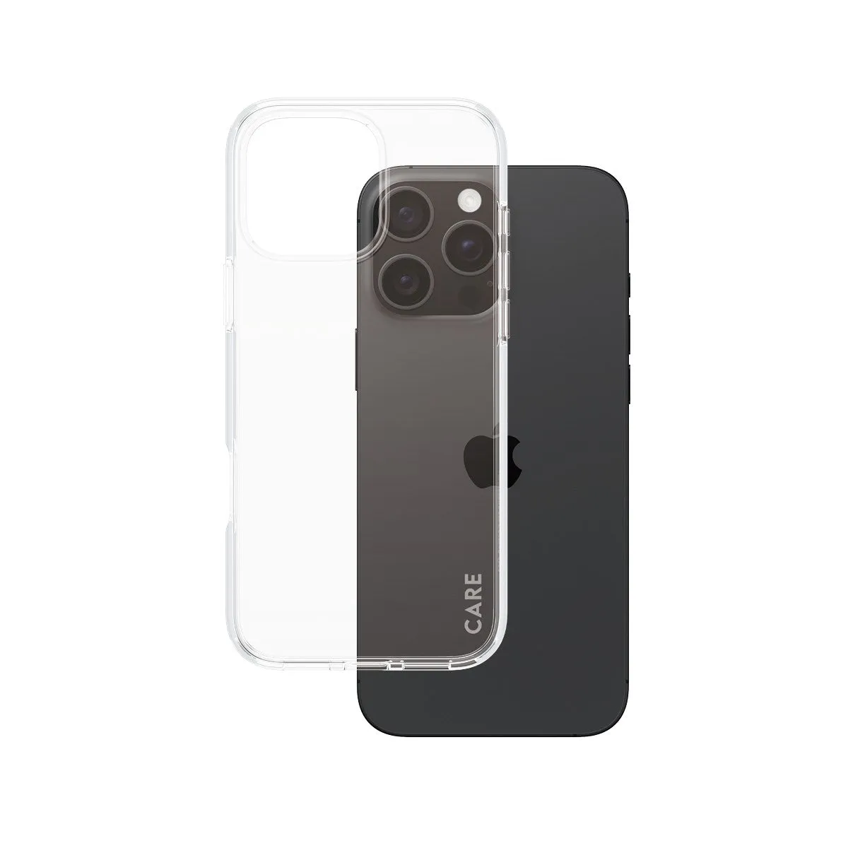 CARE by PanzerGlass? Urban Combat Case Transparent iPhone 16 Pro Max Soft Protection Edge