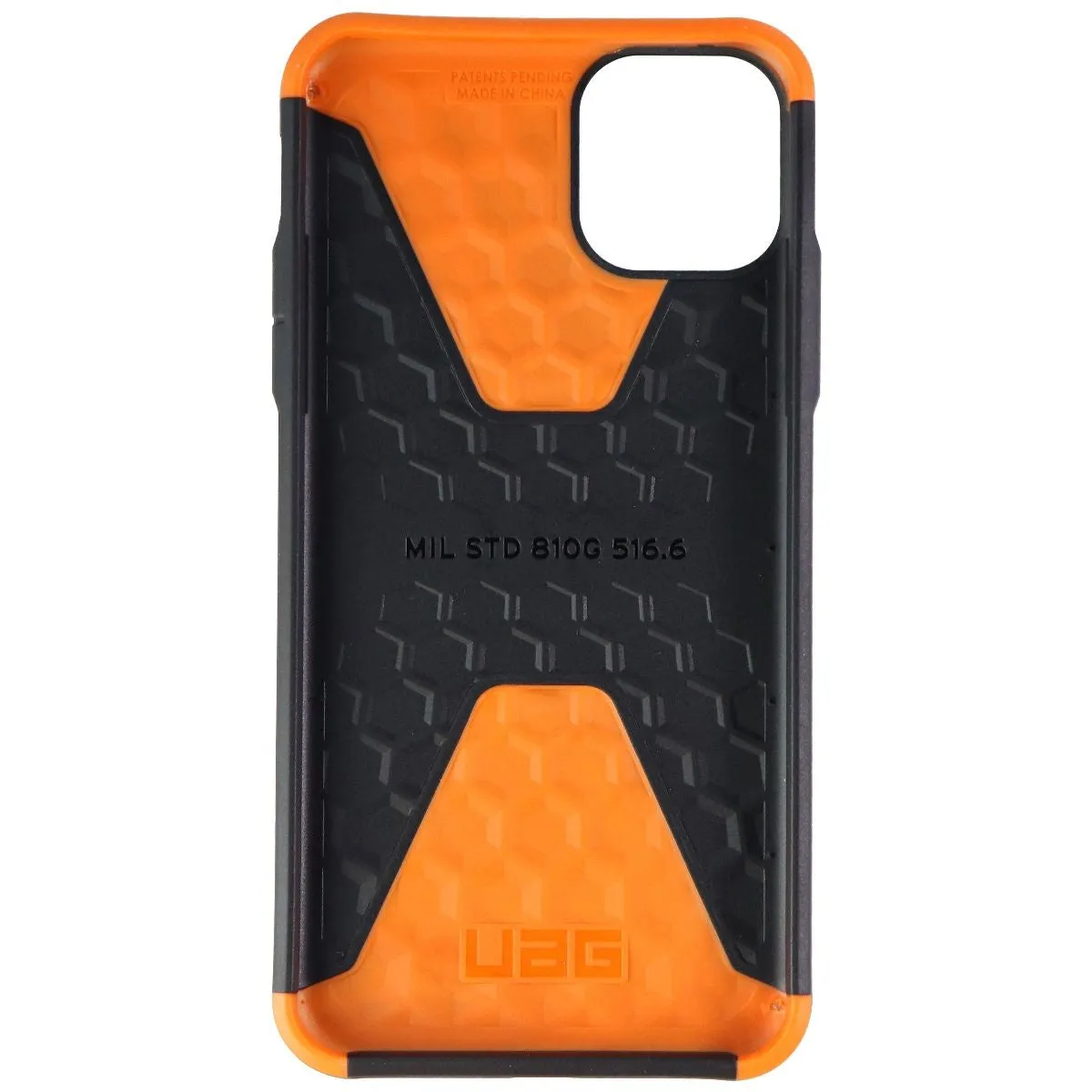 Hand Friendly Clear Pattern Urban Armor Gear Civilian Series Hard Case for Apple iPhone 11 Pro Max - Black