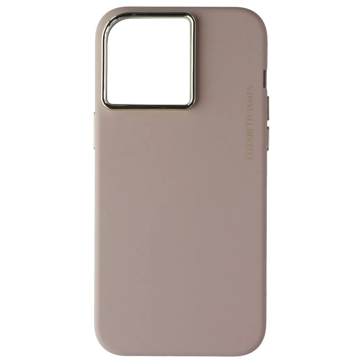 Elizabeth James Silicone Case with MagSafe for iPhone 15 Pro Max - Taupe Compact Shape Textured Detail