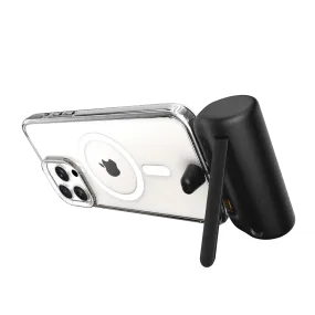 MICRODIA POWERPack? Nano PD20W Mini Portable Power Bank with Built-in USB-C Connector and Foldable Kickstand Modern Frame