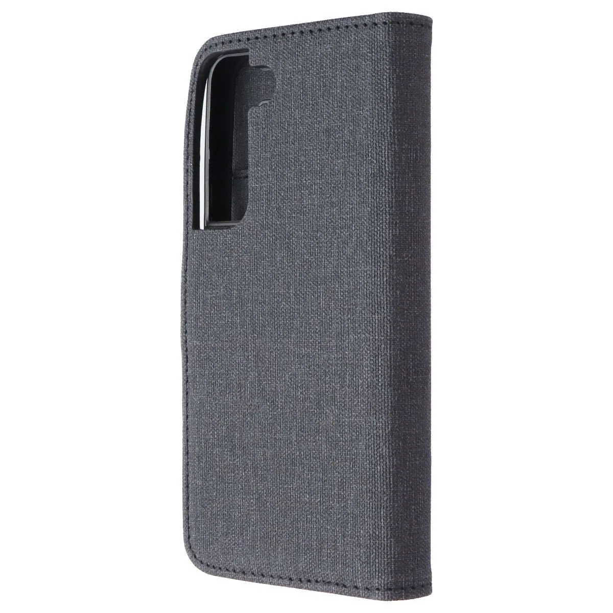 Blu Element Folio 2-In-1 Case for Samsung Galaxy S22 - Black Luxury Detail Practical Design