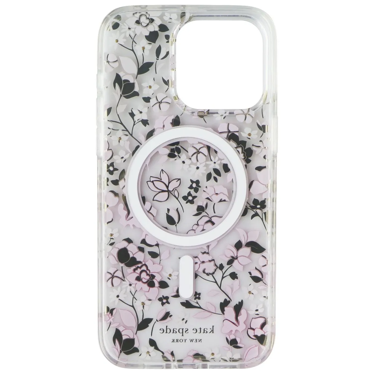 Kate Spade Protective Case for MagSafe for iPhone 15 Pro Max - Flowerbed Pink Light Protection Vivid colors