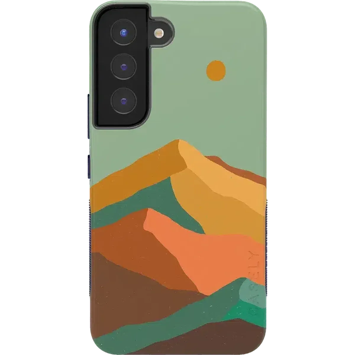 Endless Peaks | Colorblock Mountain Samsung Case daily protection Modern Build Texture