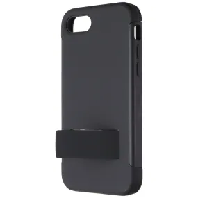 Quikcell Advocate Kickstand Case for Apple iPhone SE (2022/2020) - Ebony Black Anti Shock Matte Look Design