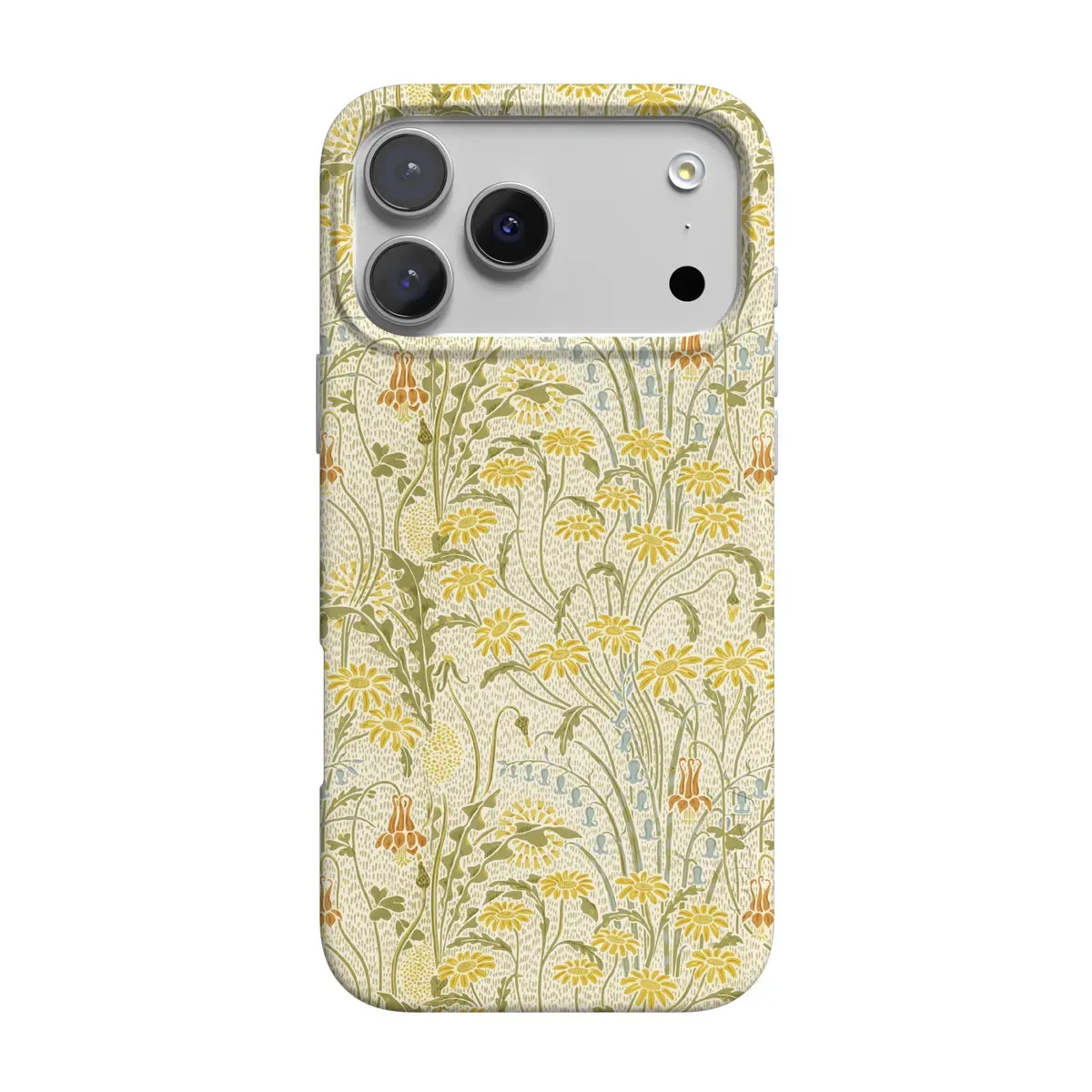 Boho Blooms | Golden Floral Case Impact Guard Scratchproof Surface