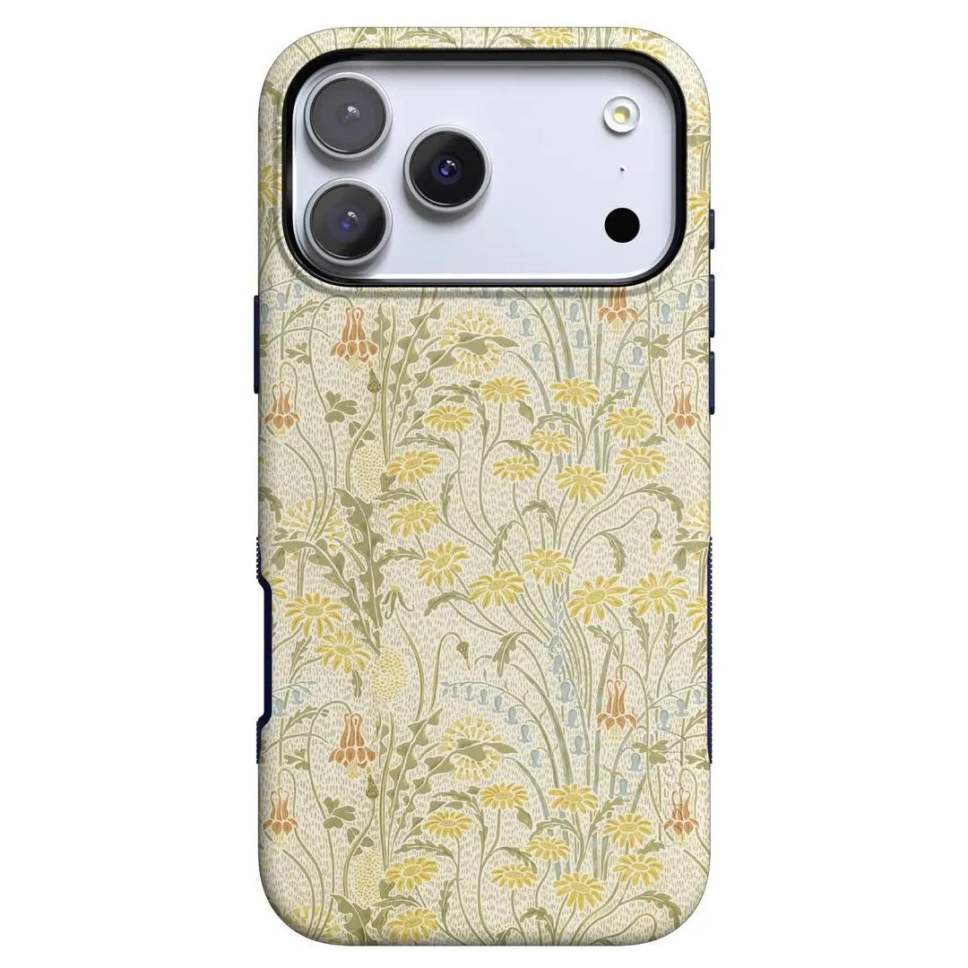 Boho Blooms | Golden Floral Case Protective Texture Finish