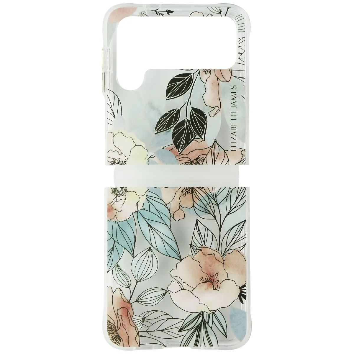 Elizabeth James Case for Samsung Galaxy Z Flip4 - Blooms in Bordeaux Refined Look Minimal Feel