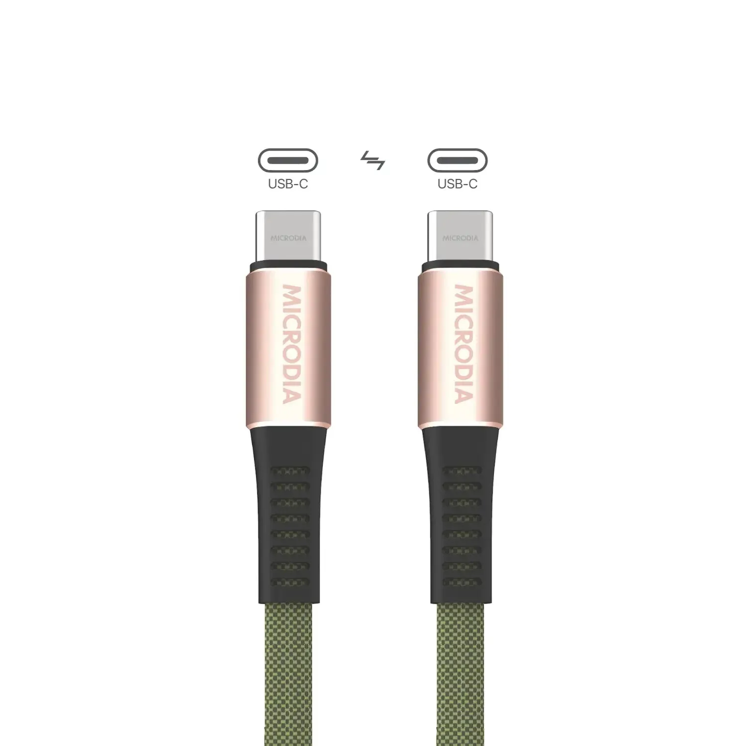 MICRODIA ExeCable? Shoelace PD60W USB-C to USB-C Charge & Sync Cable Sleek Form Durable Surface