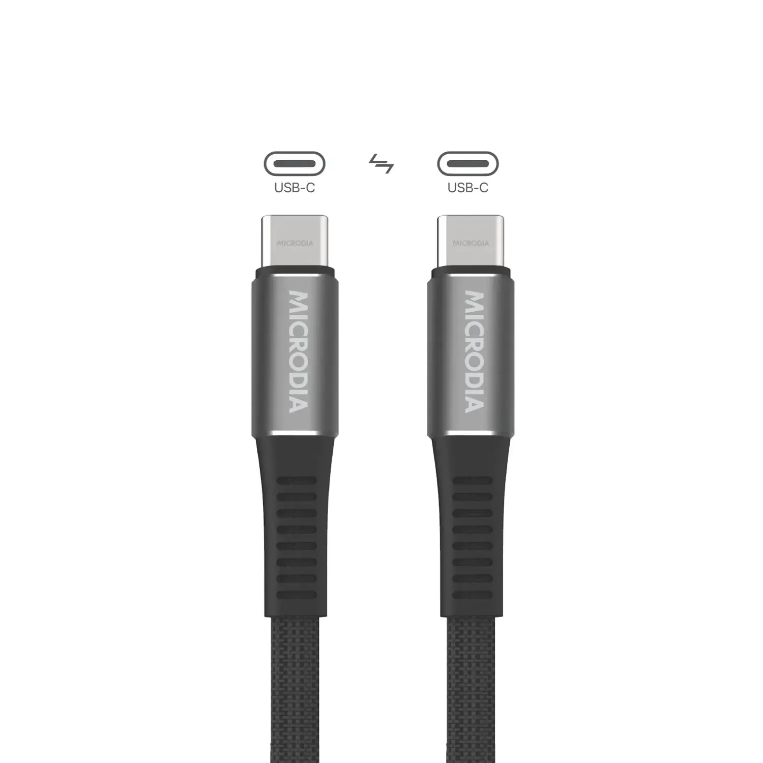 Elegant Accent MICRODIA ExeCable? Shoelace PD60W USB-C to USB-C Charge & Sync Cable