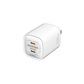 MICRODIA SMARTCube? Nano 45W GaN Pro Wall Charger, Dual USB-C PD3.0 Unique Artwork