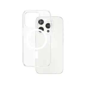 CARE by PanzerGlass? Urban Combat Case Transparent w. White MagSafe iPhone 15 Pro Bold Look