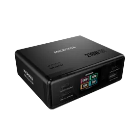 MEGACharge210 Charging Station 210W DESKTOP CHARGER, 4-PORT, USB-C PD & USB-A Smooth Look