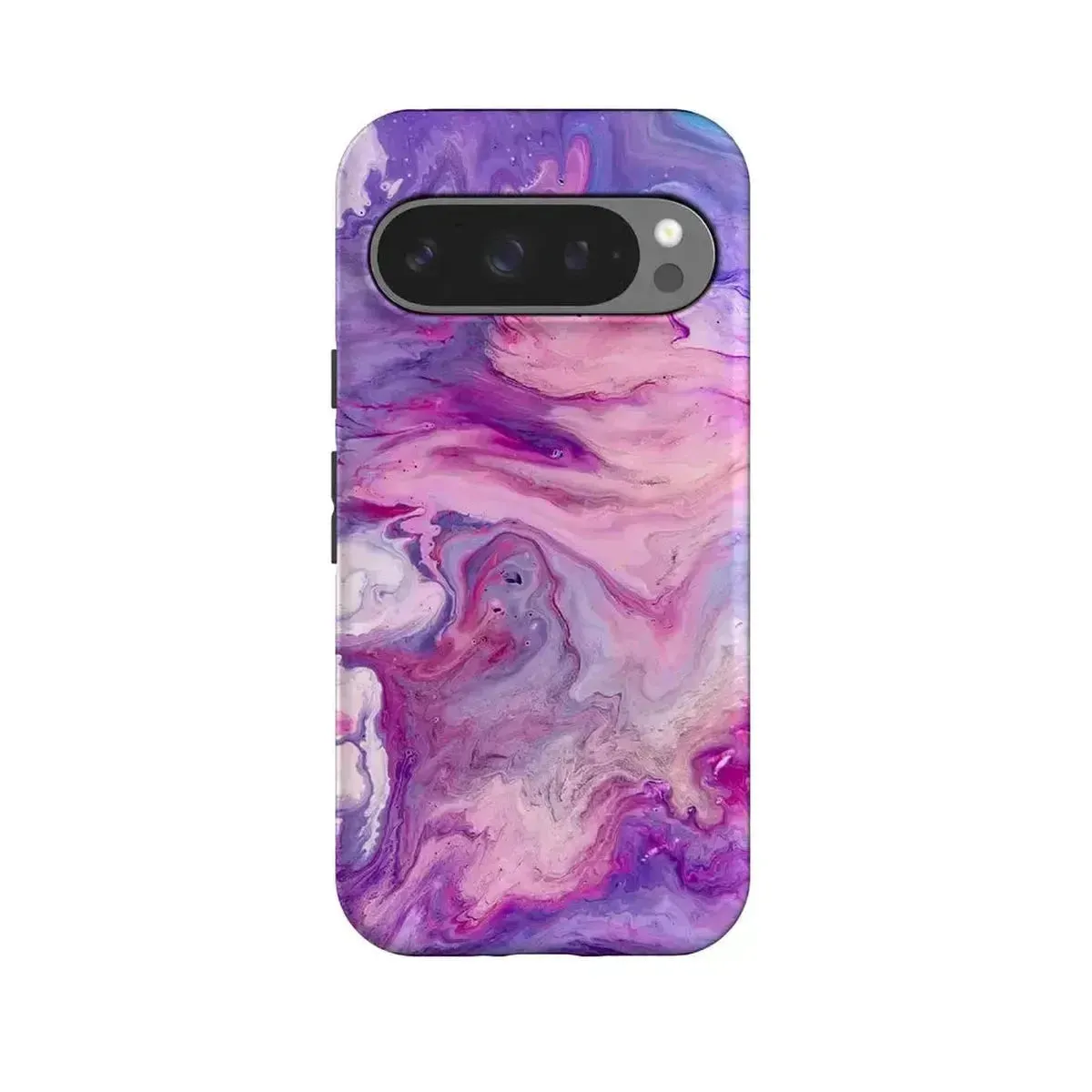 Protective barrier Shock Resistant Build Tie Dying Over You | Purple Marble Google Pixel Case