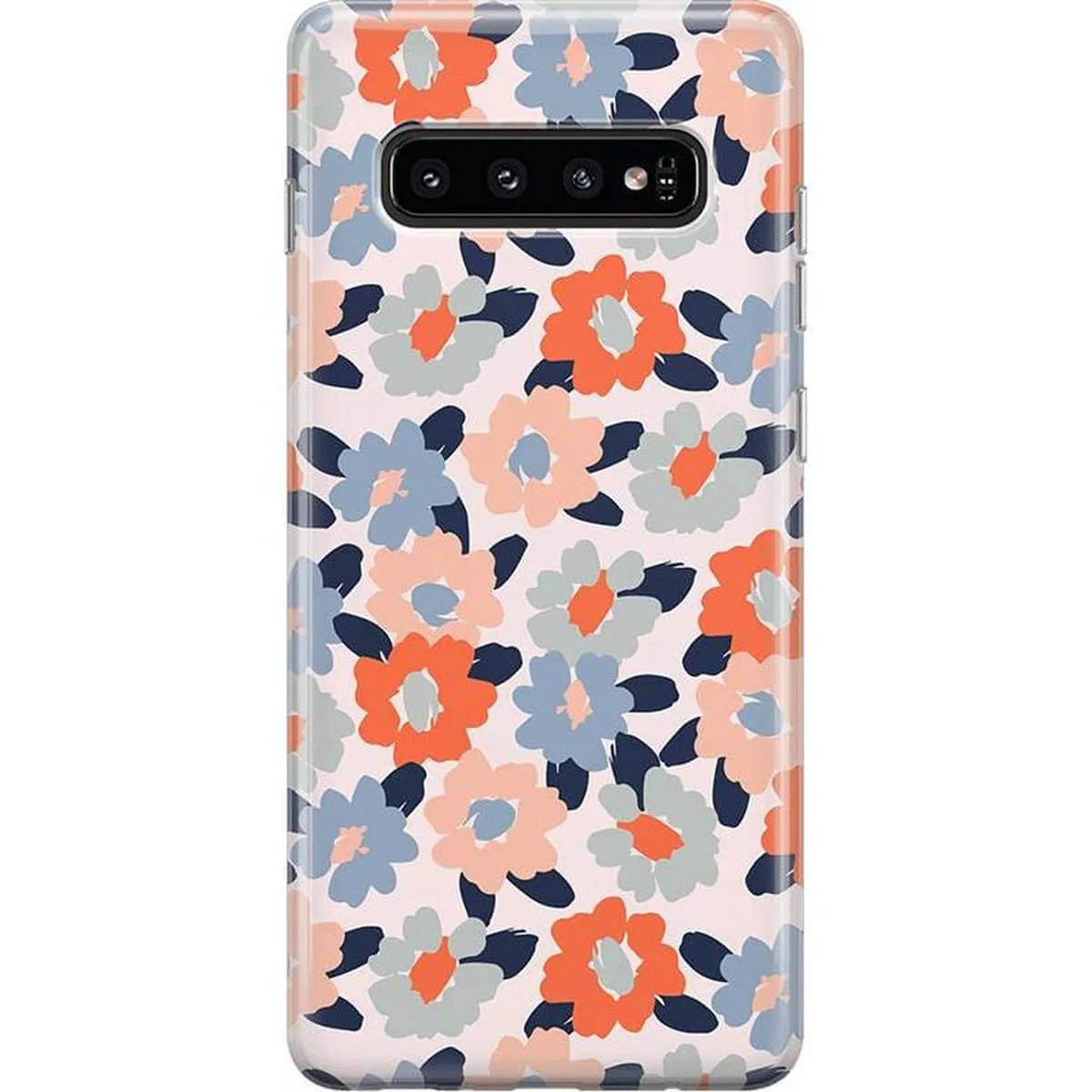 Matte Pattern Flexible Texture Field of Flowers | Pastel Floral Samsung Case