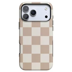 Matte Texture Surface Fit Check | Neutral Checkerboard Case