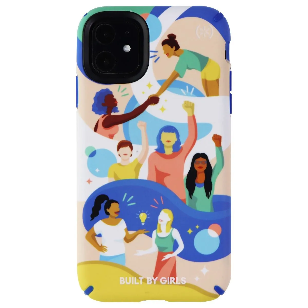 Scratch Barrier Futuristic style Speck Make My Case Series Hybrid Case for Apple iPhone 11 - Girls / Multi-Color