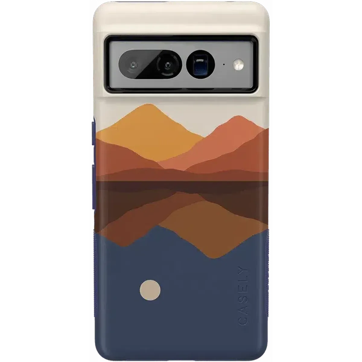 Compact Protection Smart Accessory Opposites Attract | Day & Night Colorblock Mountains Google Pixel Case