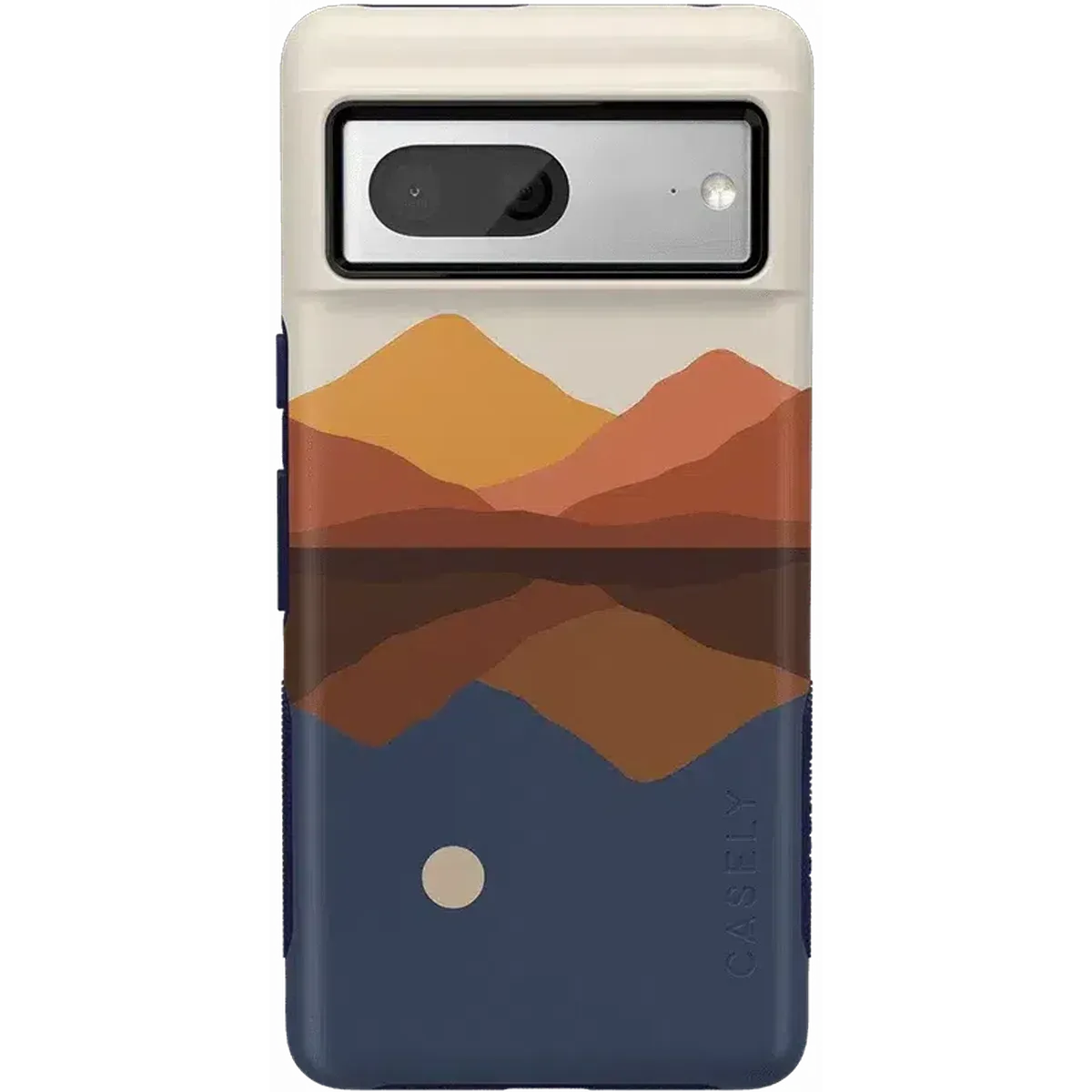 Flexible Pattern Layer Classic Design Opposites Attract | Day & Night Colorblock Mountains Google Pixel Case