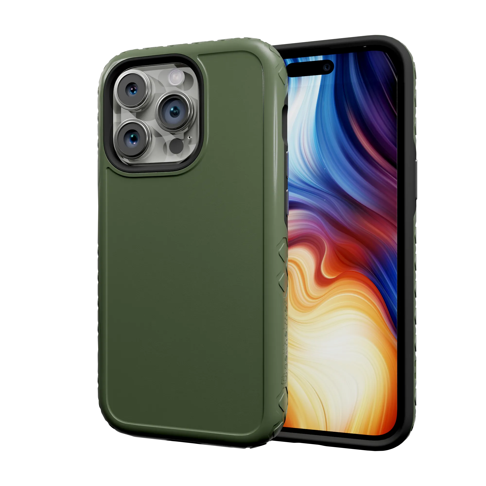Enhanced grip Dual Layer Case for Apple iPhone 13 Pro | Olive Drab Green | Fortitude Series
