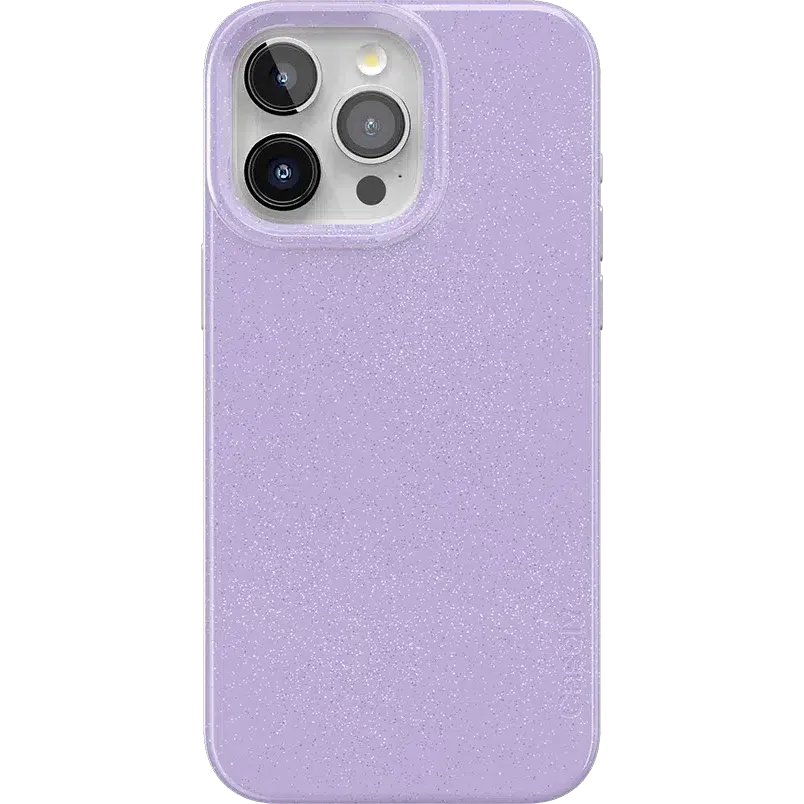 Polished Texture Design Minimal Frame Wisteria | Purple Enchanted Shimmer Case