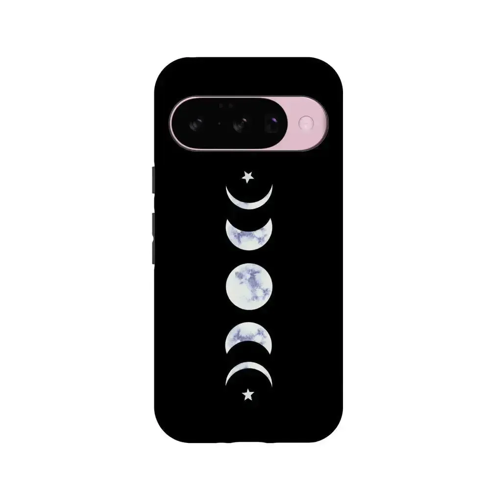 Protective Look Shock Proof It's Just a Phase | Marble Moon Google Pixel Case