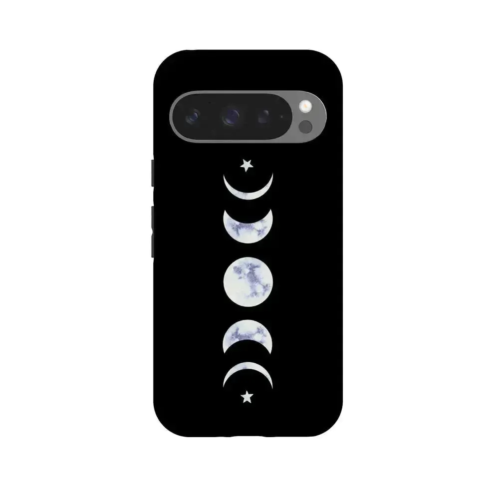 It's Just a Phase | Marble Moon Google Pixel Case Matte Design Texture Protective Detailing Edge