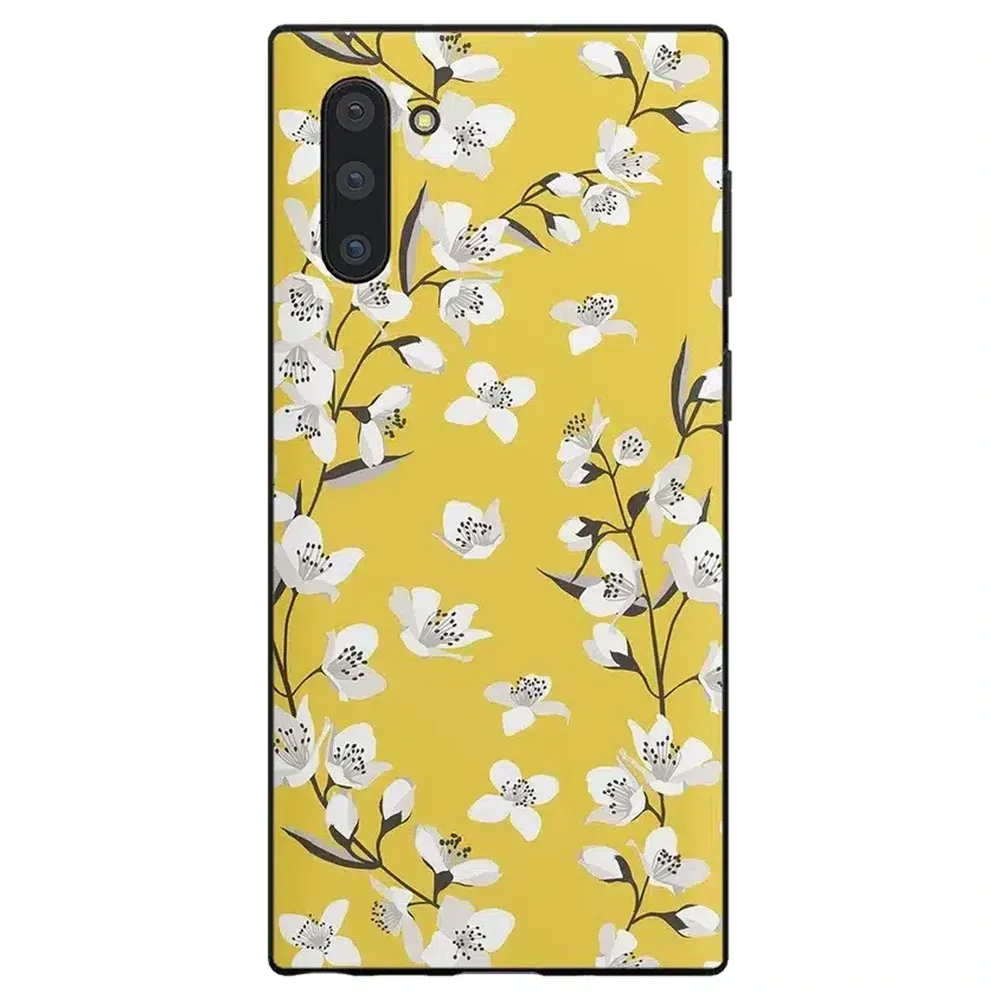 Sleek Build Floral Forest | Yellow Cherry Blossom Floral Samsung Case