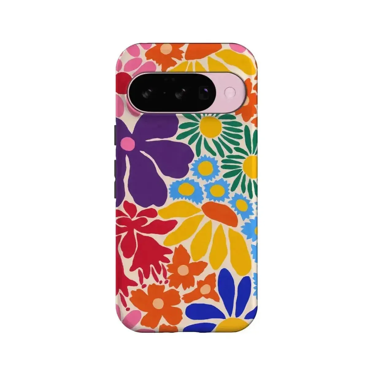 Soft Shape Flower Patch | Multi-Color Floral Google Pixel Case