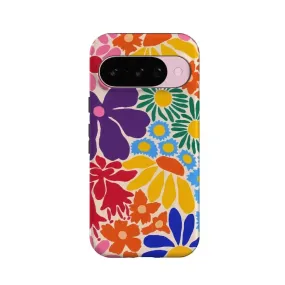 Soft Shape Flower Patch | Multi-Color Floral Google Pixel Case