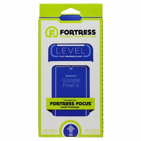 Fortress Level Flat Tempered Glass Screen Protector for Google Pixel 6 Device Care