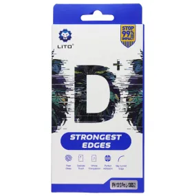 Bubble Free Device Safety LITO D  Strong Edge Tempered Glass for iPhone 13/13 Pro - Clear/Blk Edge 2 Pack