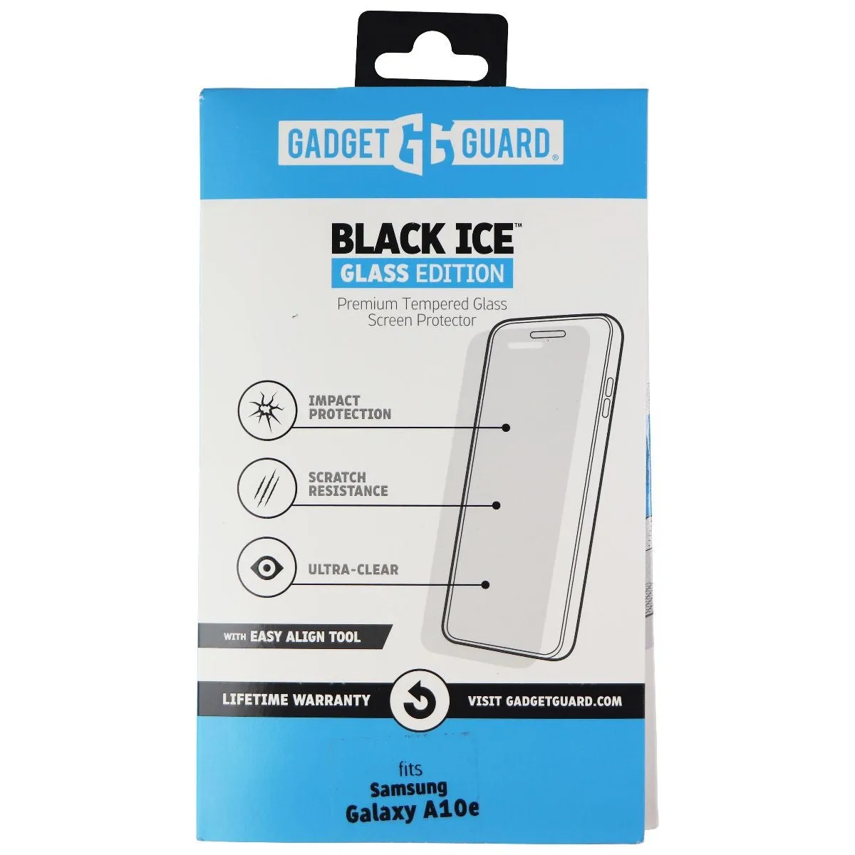 Gadget Guard Black Ice Edition Tempered Glass for Samsung Galaxy A10e - Clear Screen Safety Elite Max