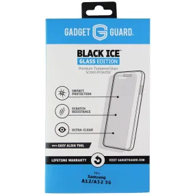 Gadget Guard Black Ice Glass Edition Tempered Glass for Samsung A12 & A32 5G Screen Armor Pro Ultra Max Plus