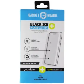Screen Armor Pro Max Plus Bubble Free Gadget Guard (Black Ice ) Glass with Align Tool for iPhone 8 Plus/7 Plus/6s Plus