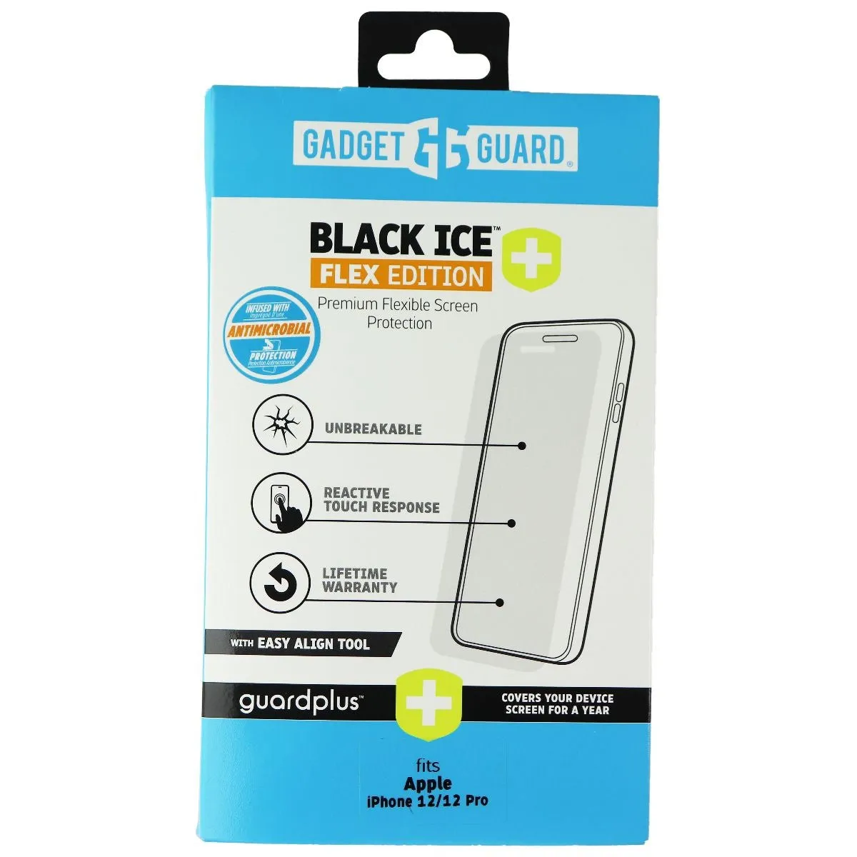 Impact Defense Gadget Guard Black Ice  (Plus) Flex Protector for Apple iPhone 12 / 12 Pro
