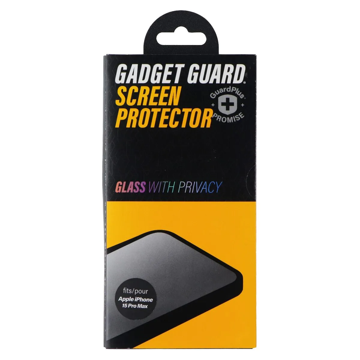 Gadget Guard Glass Screen Protector for Apple iPhone 15 Pro Max - Privacy Screen Armor Film Everyday Use