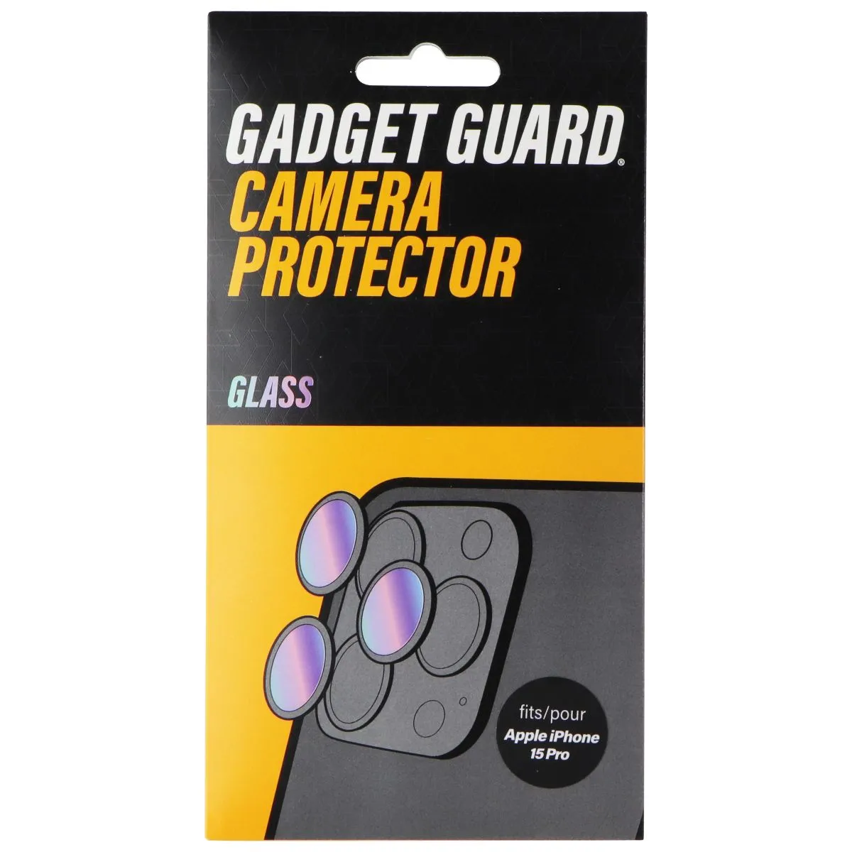 Gadget Guard - Glass Series - Camera Protector for iPhone 15 Pro - Clear Screen Protector Ultra Max Elite Plus child friendly protector
