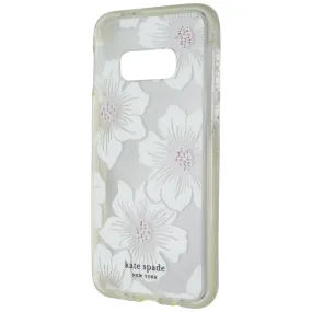 Kate Spade Defensive Hard Case for Galaxy S10e - Hollyhock Floral / Clear Cream Light Shield Elegant Detail