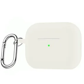 fashion ergonomic pastel leather protector Glow White Silicone Case - AirPods Pro 2 (2nd Generation)