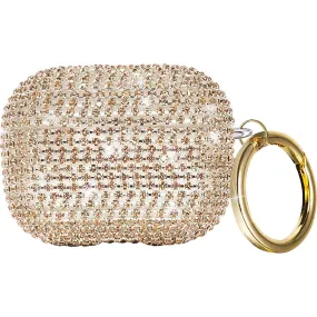 Gold Rhinestone Case - Apple AirPods 3 (3rd Generation) compact ergonomic travel airpods case Urban Carry Organizer