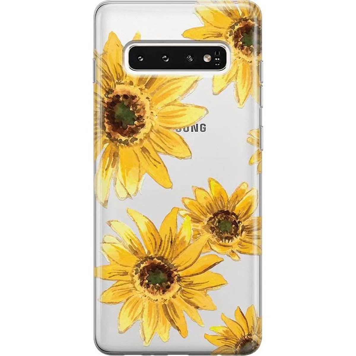 Comfort Grip Slim Profile Golden Garden | Yellow Sunflower Samsung Case