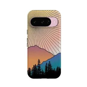 Premium Edge Chic Accessory Golden Hour | Mountain Sunset Google Pixel Case