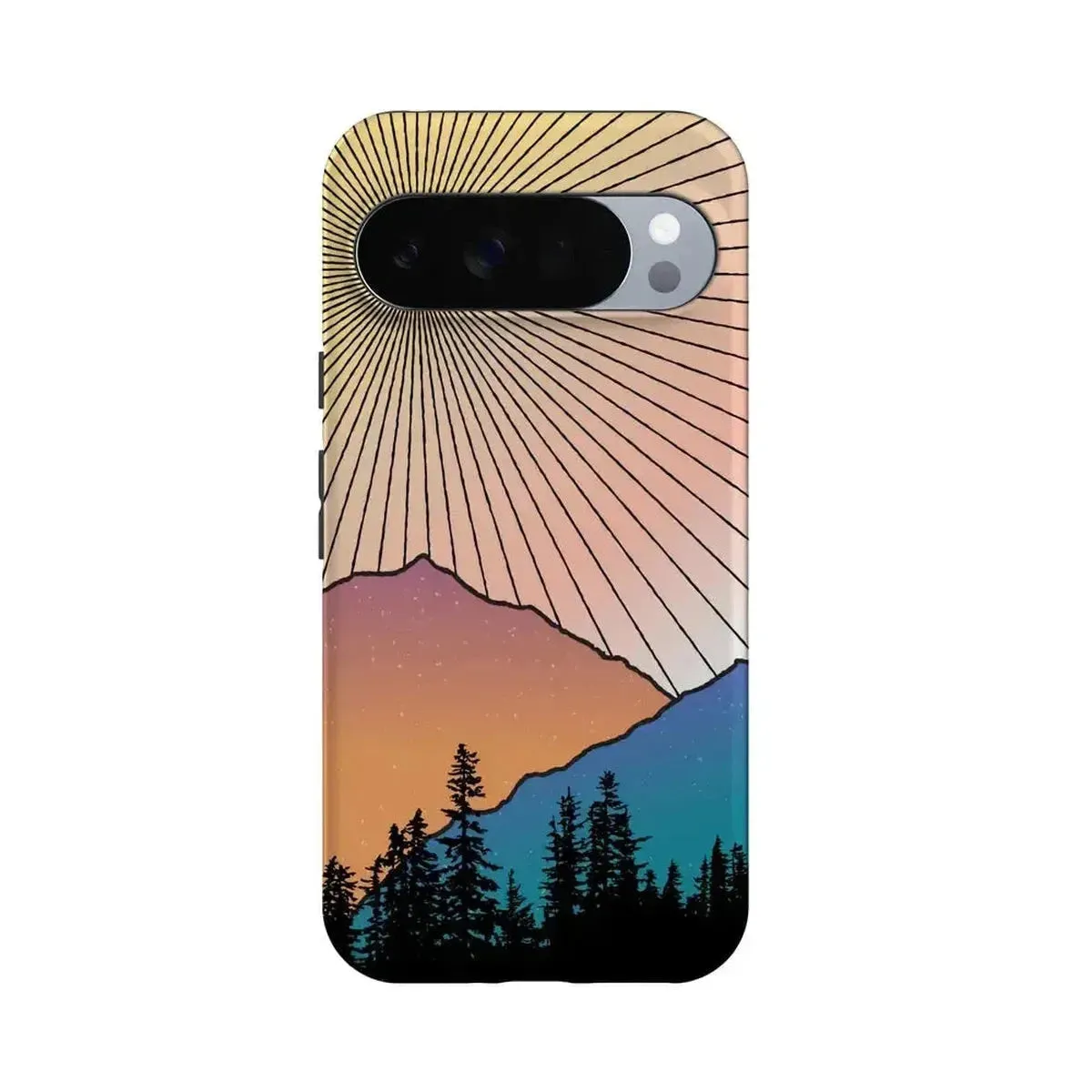 Golden Hour | Mountain Sunset Google Pixel Case Grip Texture