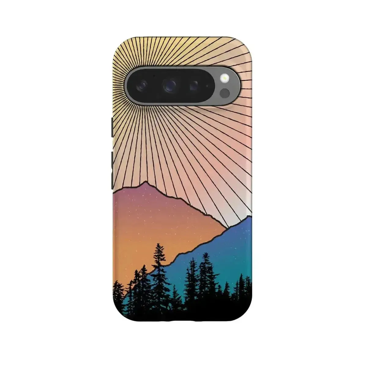Golden Hour | Mountain Sunset Google Pixel Case Premium Quality