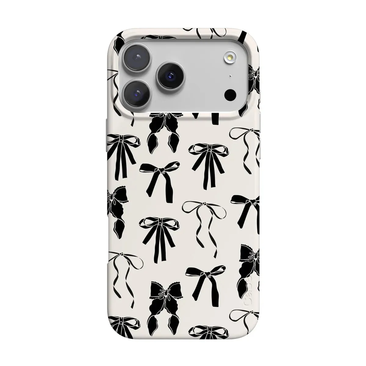 Goth Girlie | Black Bows Case Rugged Pattern Design Flexible Touch