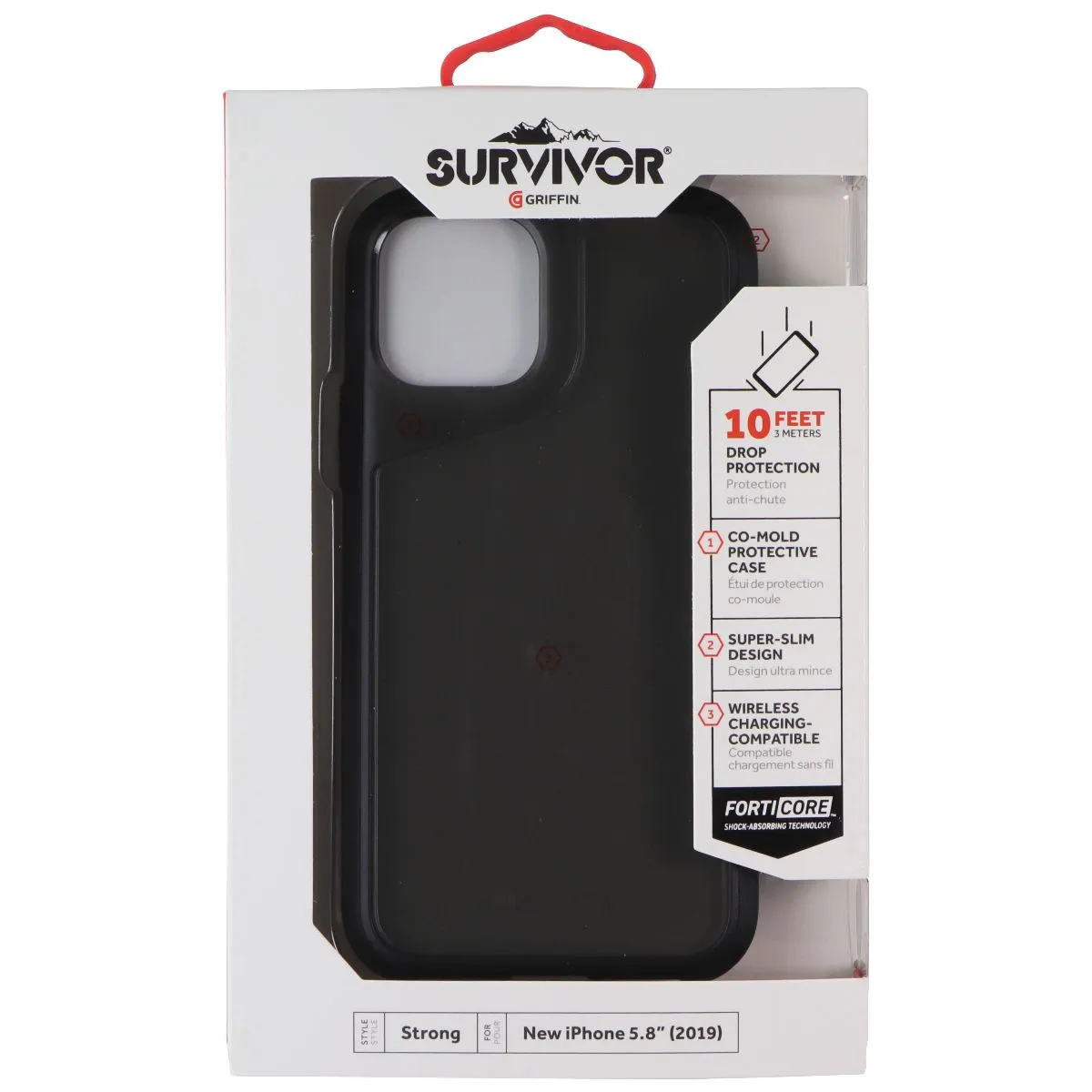 Protective Detailing Griffin Survivor Strong Series Case for Apple iPhone 11 Pro - Black